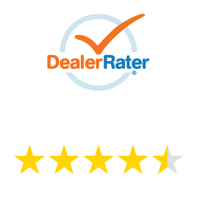 4.5 Stars DealerRater Rated Dealer